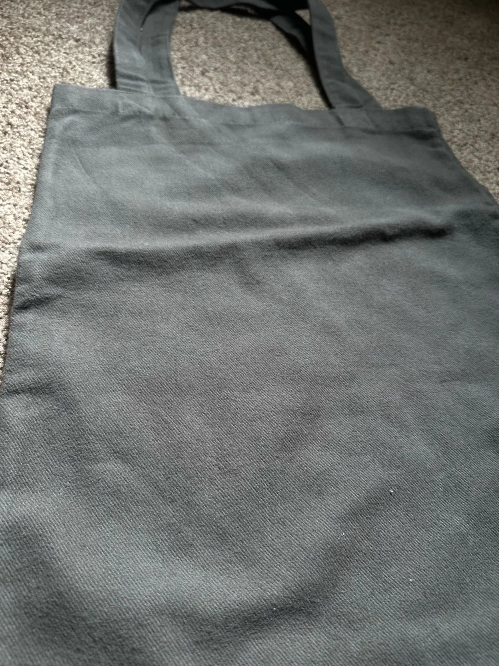 Rick Owens Gray Canvas Tote Bag